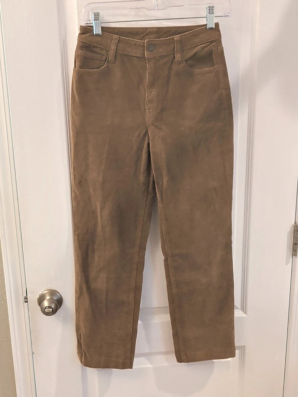 Women's Faherty Straight Leg Corduroy Pants in Brown Waist 26